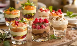 Découvrez 10 recettes de verrines faciles : des desserts et entrées colorés et gourmands, parfaits pour toutes les occasions.
