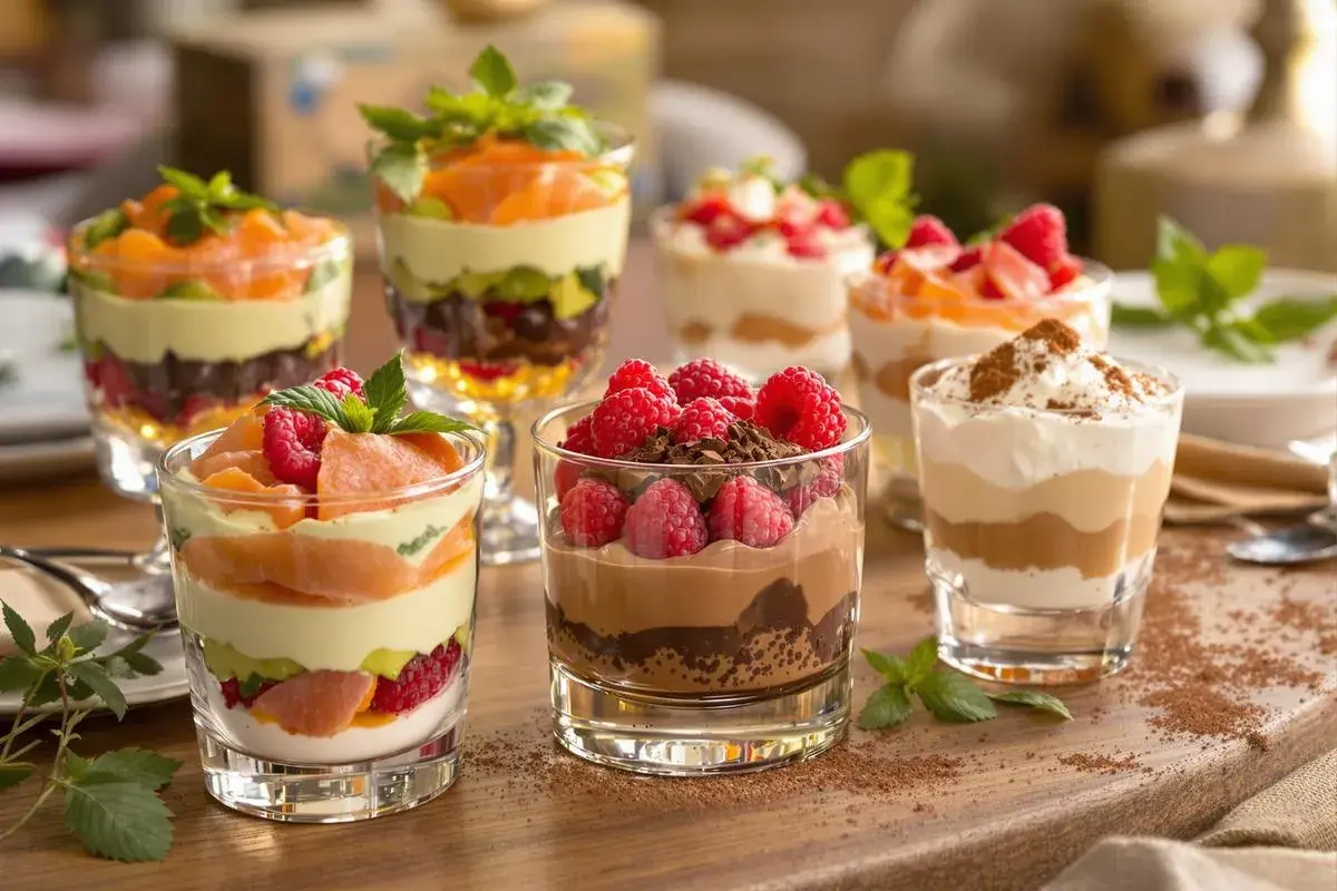 Découvrez 10 recettes de verrines faciles : des desserts et entrées colorés et gourmands, parfaits pour toutes les occasions.